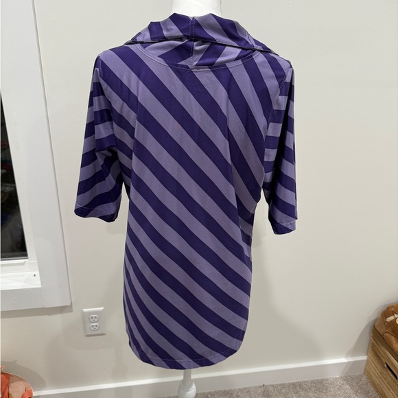 Nike golf Purple Striped Polo - Picture 2 of 2